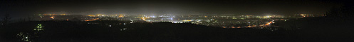 大森山公園からのパノラマ夜景写真