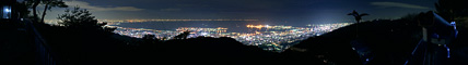 六甲山天覧台(六甲山上展望台)のパノラマ夜景