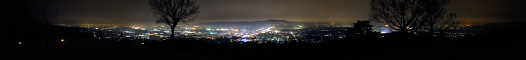 若草山からのパノラマ夜景写真